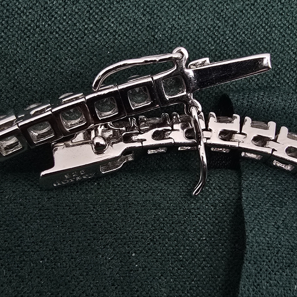 Dorsey Kate Rivière Necklace 3.75MM Lab White Sapphire 16" - Picture 9 of 9
